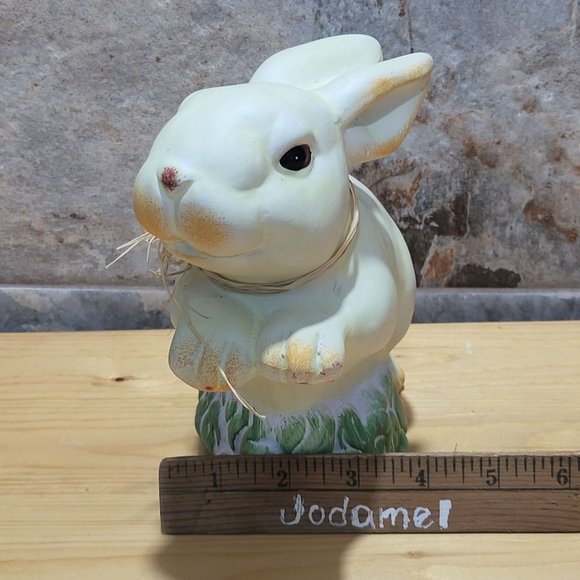 VTG Leaping Bunny Rabbit Figurine Easter Decor - Picture 9 of 11